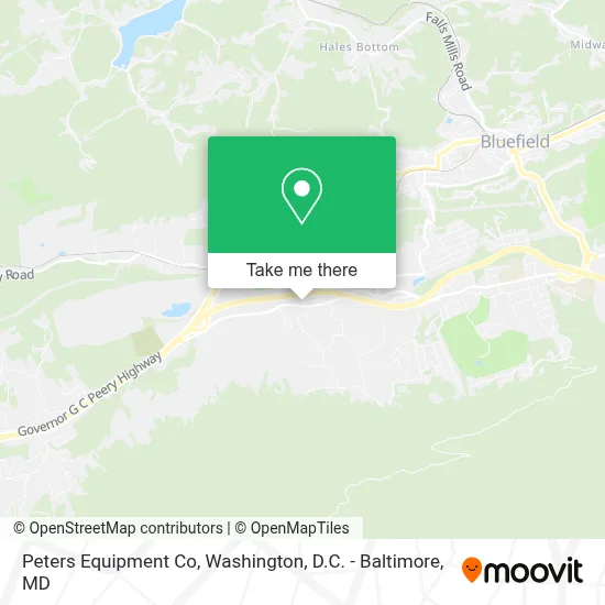 Peters Equipment Co map