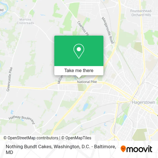 Nothing Bundt Cakes map