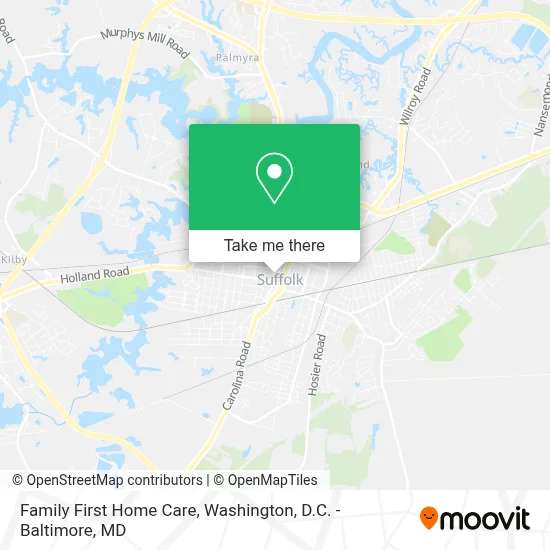 Family First Home Care map