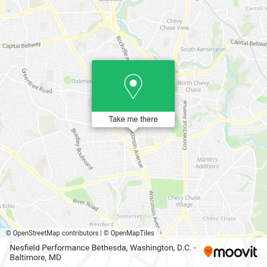 Nesfield Performance Bethesda map