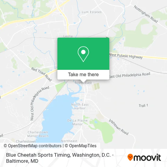 Blue Cheetah Sports Timing map