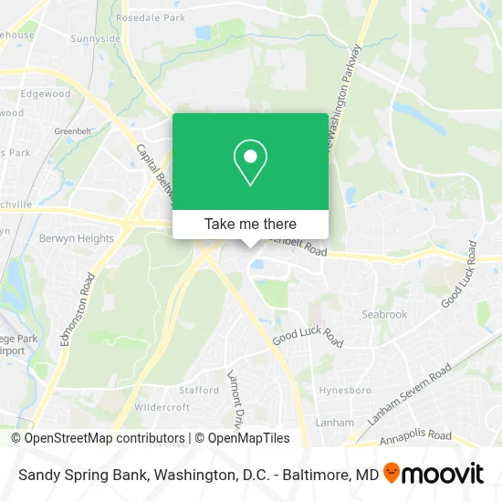 Sandy Spring Bank map