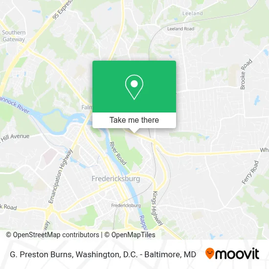 G. Preston Burns map