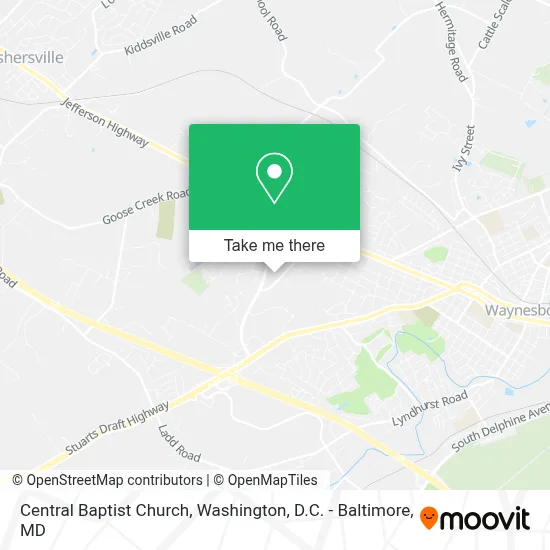 Central Baptist Church map