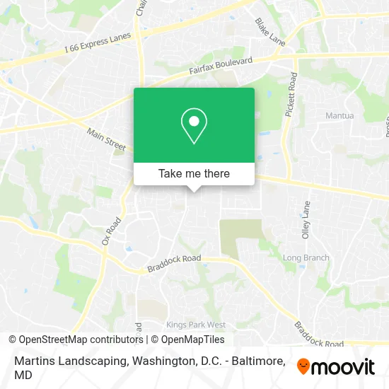 Martins Landscaping map