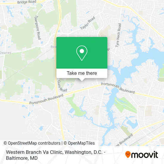 Western Branch Va Clinic map