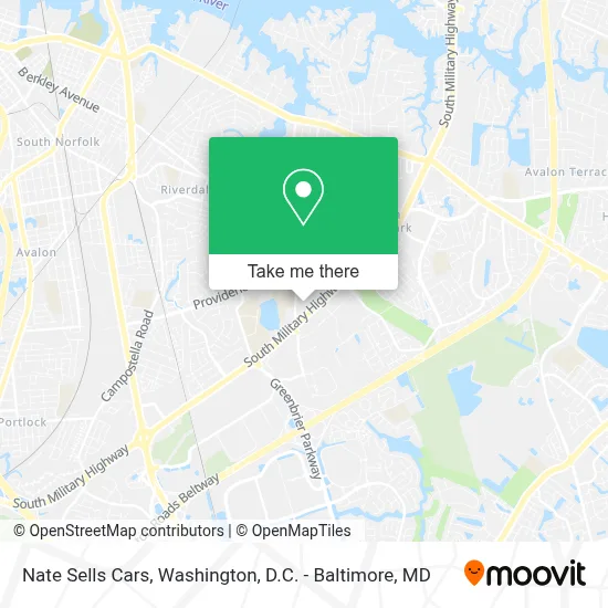Nate Sells Cars map