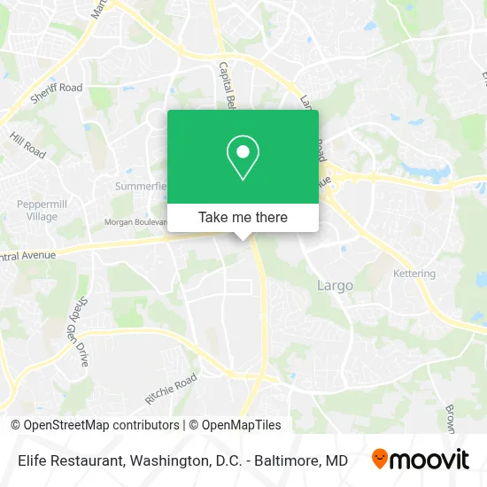 Elife Restaurant map