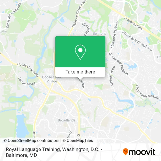 Royal Language Training map
