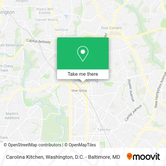Carolina Kitchen map