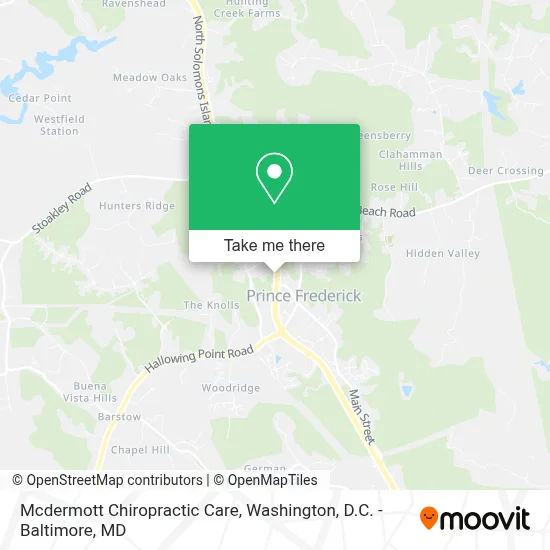 Mcdermott Chiropractic Care map