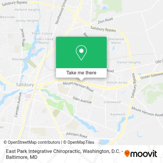East Park Integrative Chiropractic map