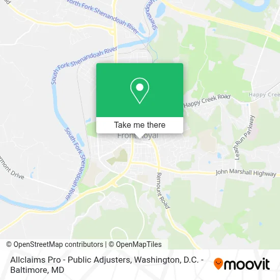 Allclaims Pro - Public Adjusters map