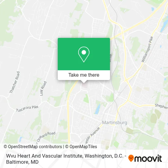 Wvu Heart And Vascular Institute map