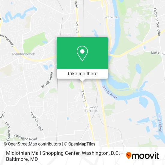 Midlothian Mall Shopping Center map