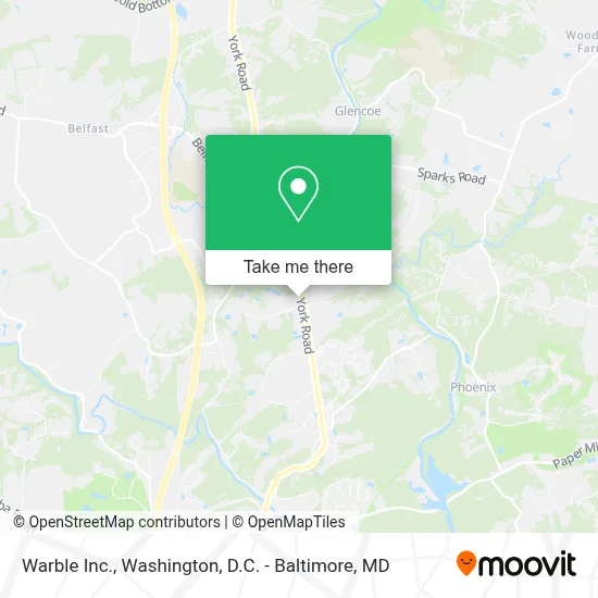 Warble Inc. map