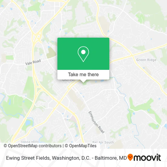 Ewing Street Fields map