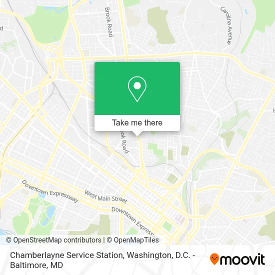 Chamberlayne Service Station map