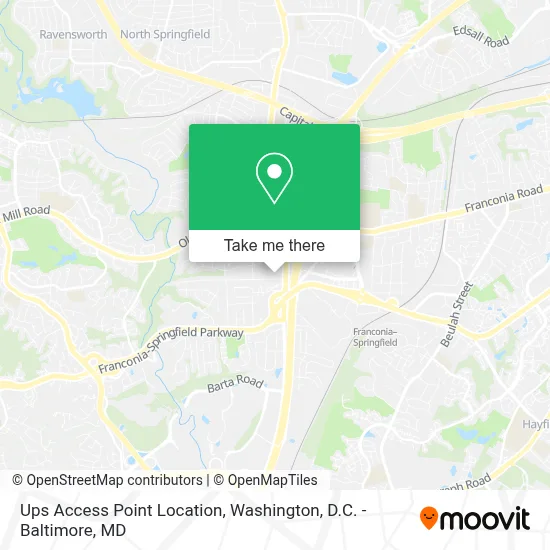 Ups Access Point Location map