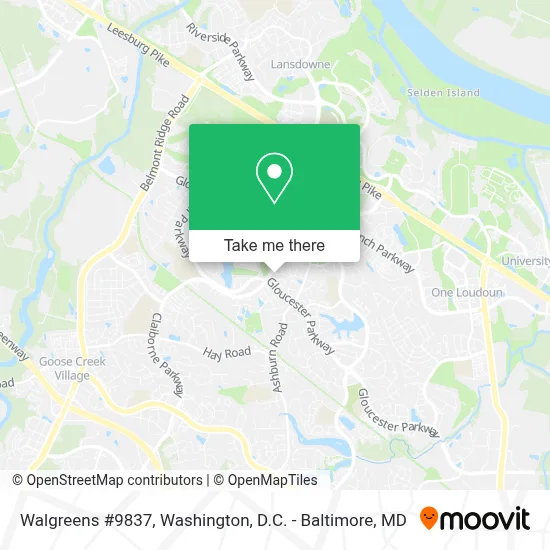 Walgreens #9837 map