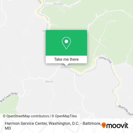 Harmon Service Center map