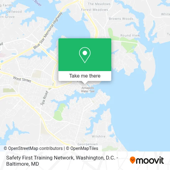 Safety First Training Network map