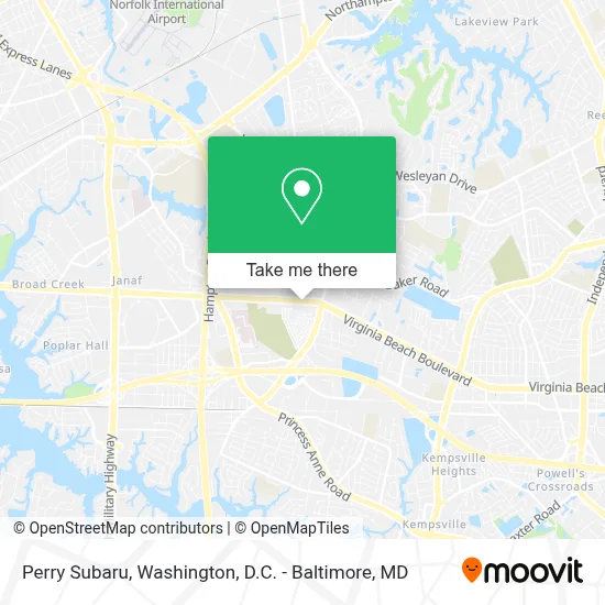 Perry Subaru map