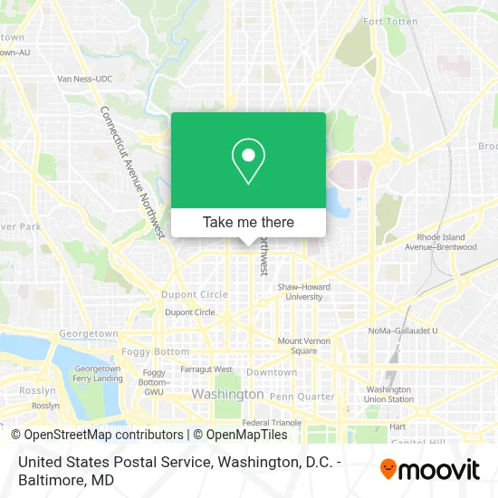 United States Postal Service map