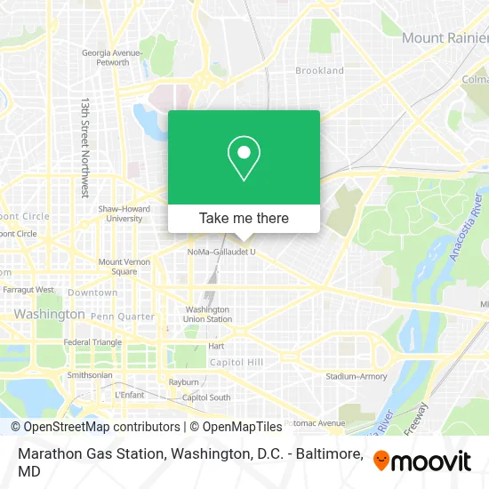 Marathon Gas Station map