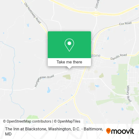 The Inn at Blackstone map