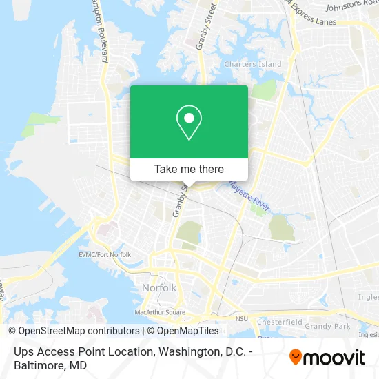 Ups Access Point Location map