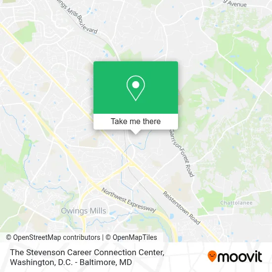The Stevenson Career Connection Center map