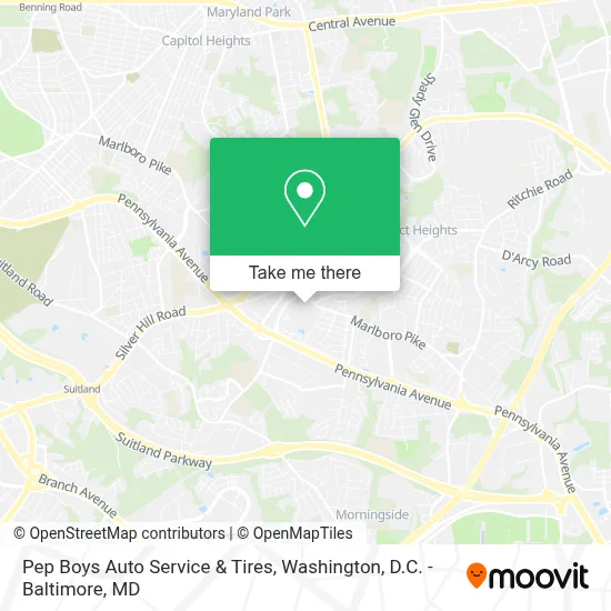 Pep Boys Auto Service & Tires map
