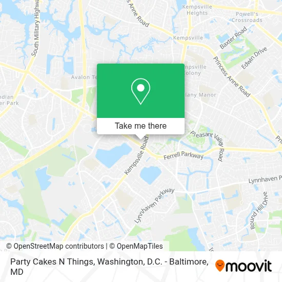 Party Cakes N Things map