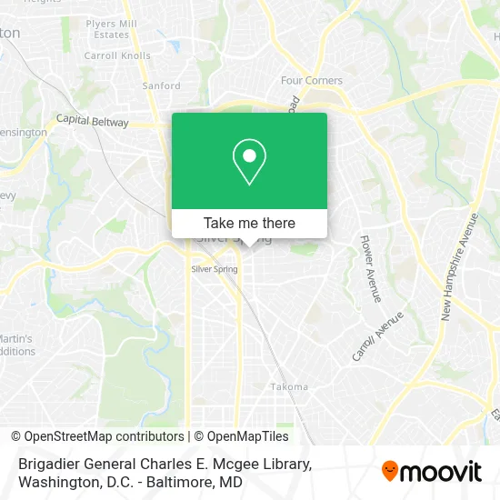 Brigadier General Charles E. Mcgee Library map