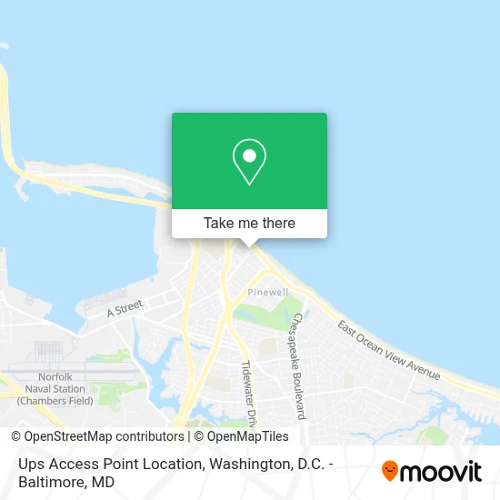 Ups Access Point Location map