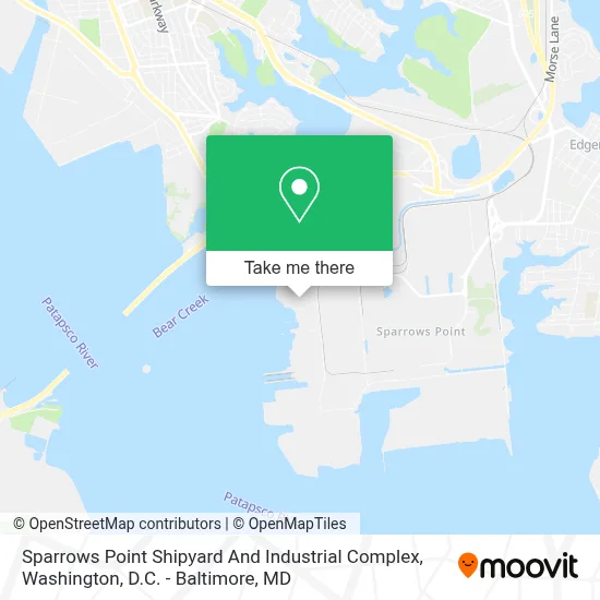 Sparrows Point Shipyard And Industrial Complex map