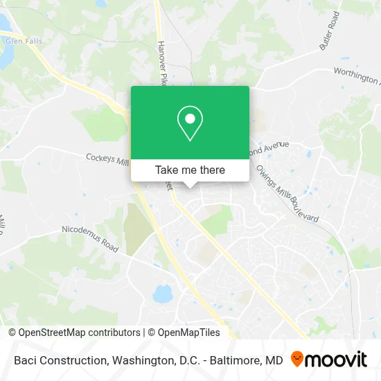 Baci Construction map