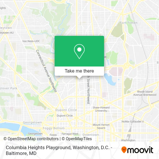 Columbia Heights Playground map