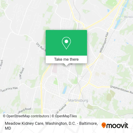 Meadow Kidney Care map