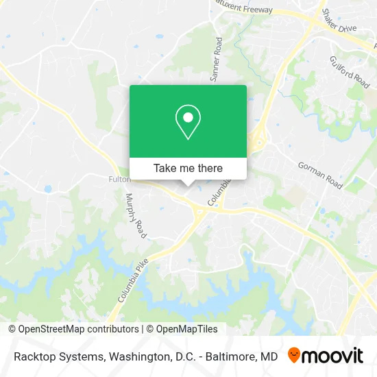 Racktop Systems map
