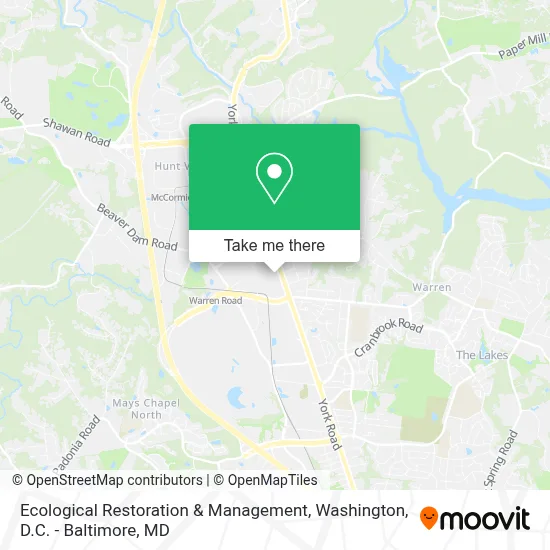 Ecological Restoration & Management map