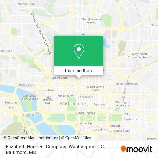 Elizabeth Hughes, Compass map