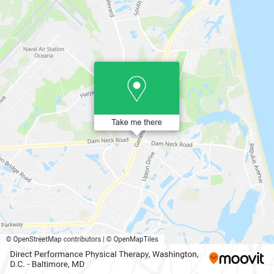 Direct Performance Physical Therapy map