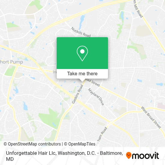 Unforgettable Hair Llc map