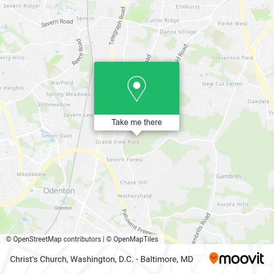Christ's Church map