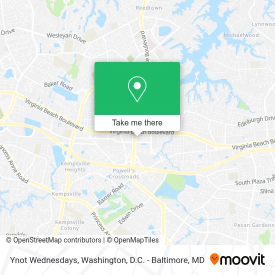 Ynot Wednesdays map