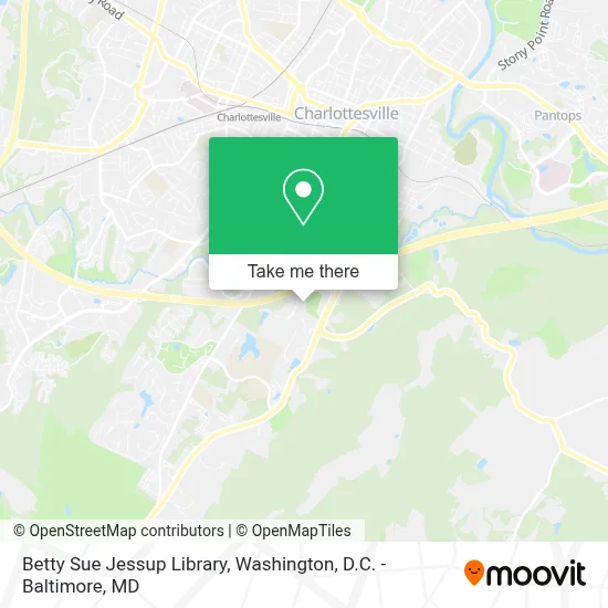 Betty Sue Jessup Library map
