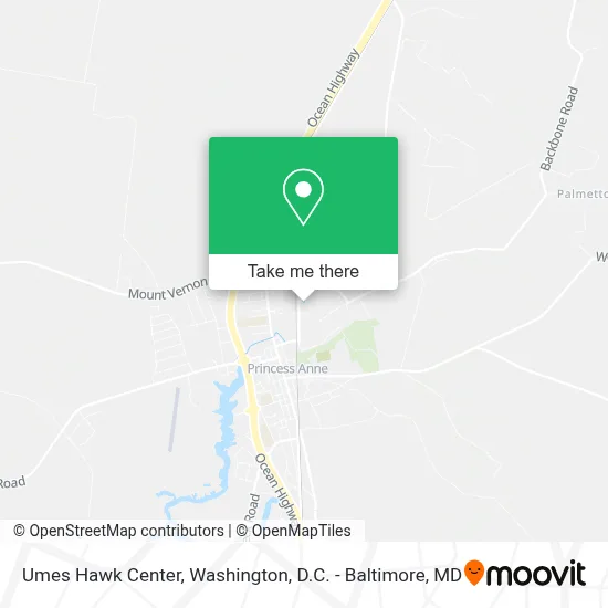 Umes Hawk Center map