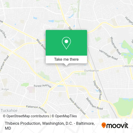 Thibecs Production map